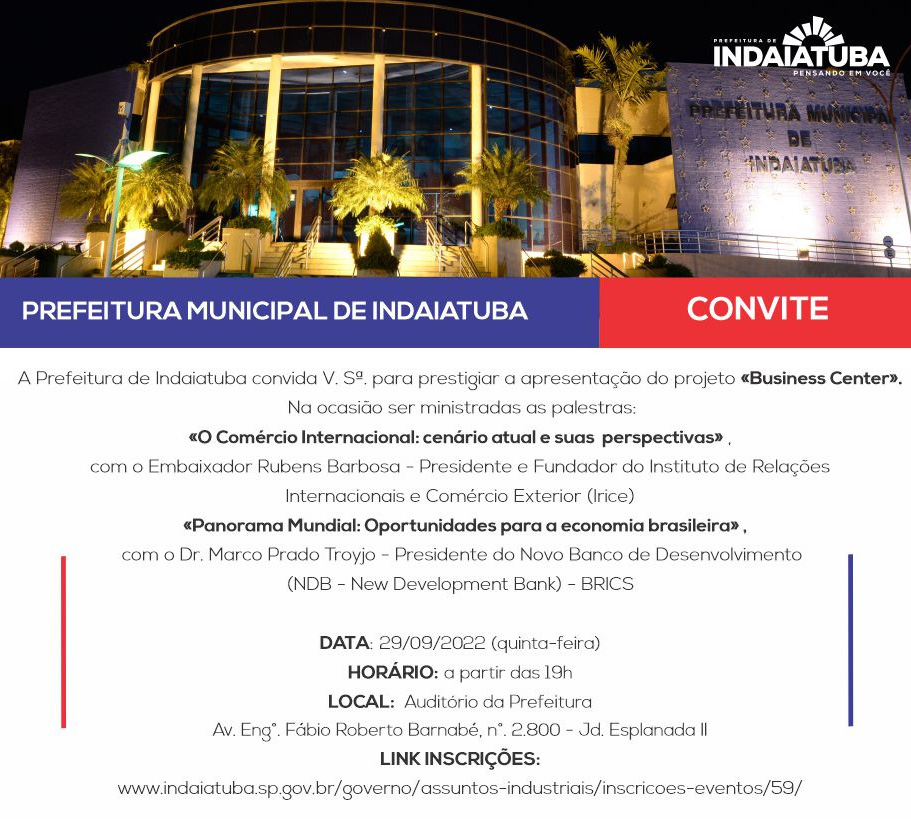 Conferência Prefeitura de Indaiatuba e IRICE